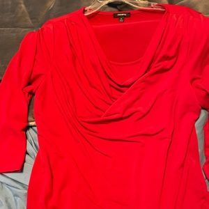 Dressy scoop neck shirt